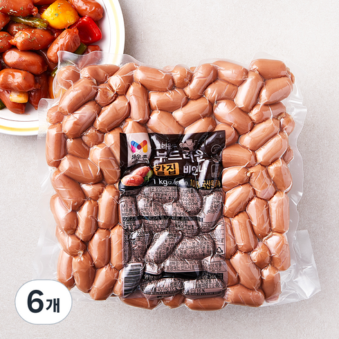 목우촌 그라운드 부드러운 칼집 비엔나, 1kg, 6개