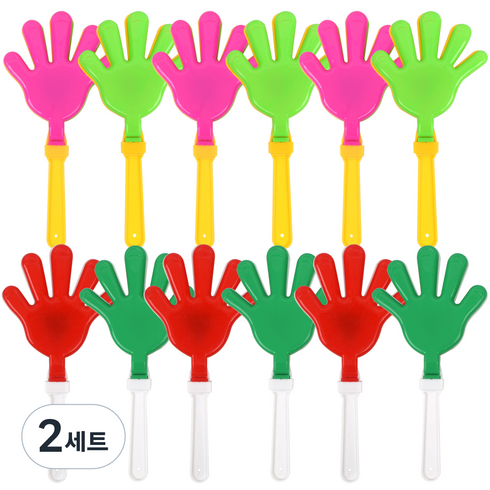 오즈토이 손뼉짝짝이 12p 세트, 혼합 색상, 2세트