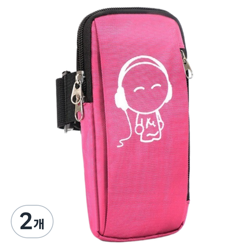 캐시리치 캐릭터 러닝 자전거 헬스 마라톤 조깅 방수 경량 암밴드, 타입3, 2개