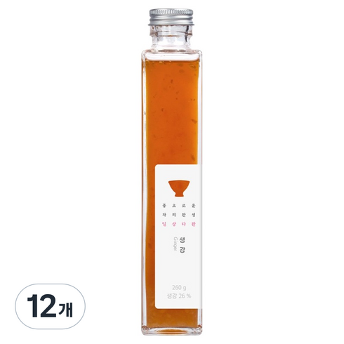 일상다완 쌍계명차 허니플라워 생강청, 12개, 260g, 1개입