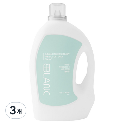 비블랑 유아 섬유유연제 블랑향 대용량, 3.1L, 3개