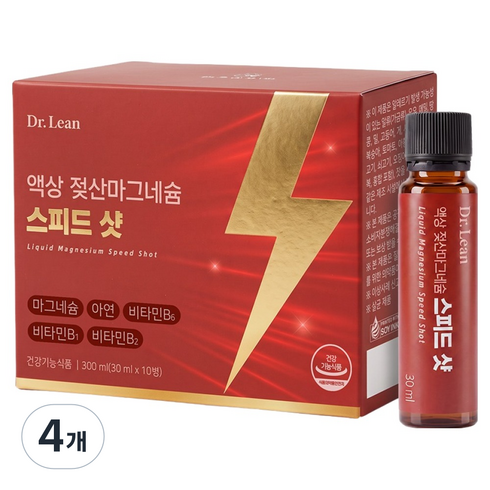닥터린 액상 젖산마그네슘 스피드 샷 300ml, 4개, 10회분