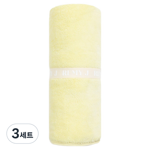 레미제이 레몬 모달텐셀 바스밴딩타올 650g 40수 코마모달사, 3세트, 혼합색상