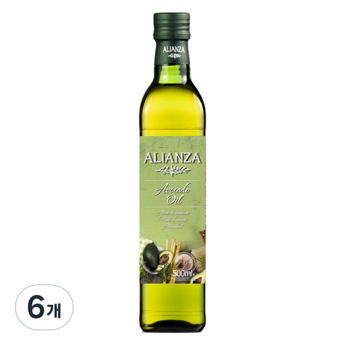 알리안자 아보카도 오일, 6개, 500ml
