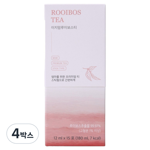 이지맘 루이보스티 액상스틱, 12ml, 15개입, 4박스