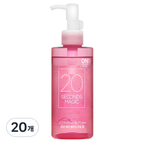 온더바디 20초 매직 클렌징 오일 폼, 200ml, 20개