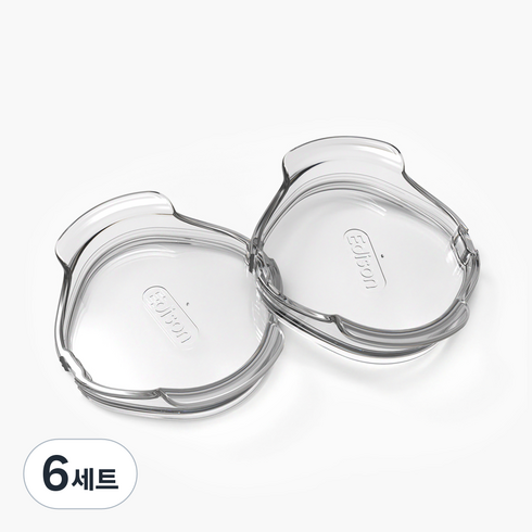 에디슨 실리콘 트레이닝 컵 뚜껑, 단품, 6세트