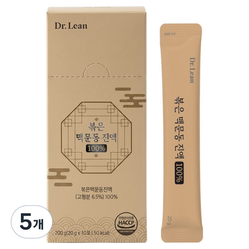 닥터린 볶은 맥문동 진액 100% 10p, 200g, 5개