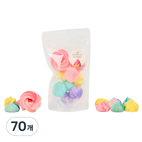 아리감성 포켓형 오리지널 머랭쿠키, 10g, 70개