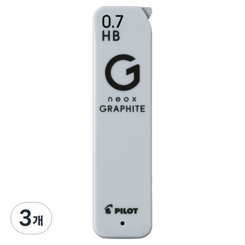 파이롯트 new 네옥스 그라파이트 샤프심 HB, 0.7mm, 3개
