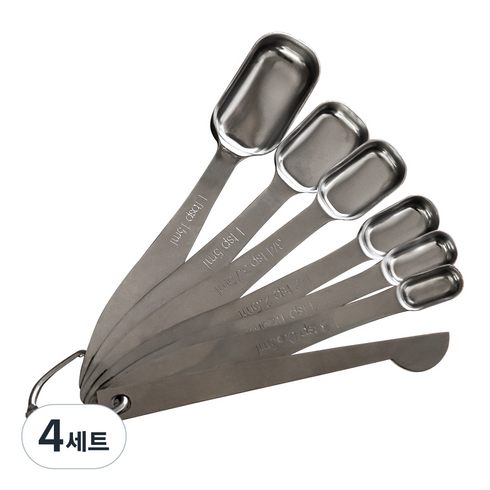 칼딘 스테인리스 레벨러 오블롱 계량스푼 7종 세트, 4세트