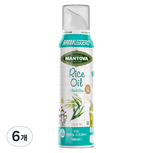 만토바 키즈 현미유 스프레이, 100ml, 6개