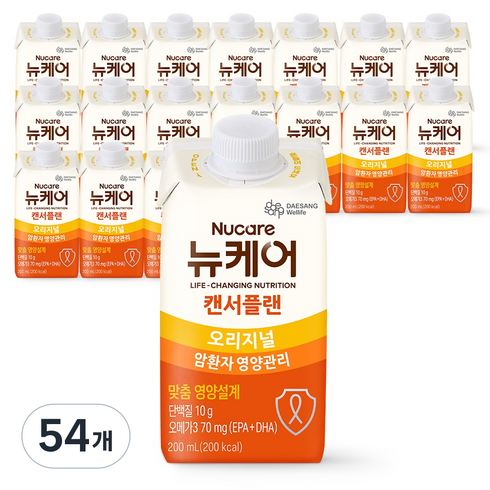 뉴케어 캔서플랜 오리지널 환자영양식, 200ml, 54개