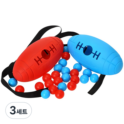 캐스비 스포츠 바디댄싱볼, 빨강 + 파랑, 3세트