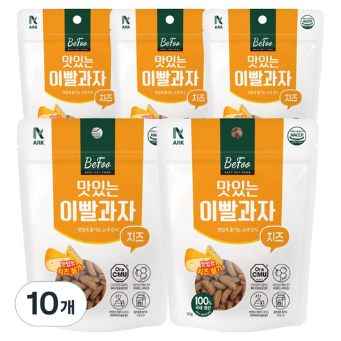 베푸 고양이 아크 맛있는 이빨과자, 10개, 50g, 치즈맛