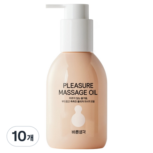 바른생각 플레져 마사지오일 누드바닐라향, 150ml, 10개