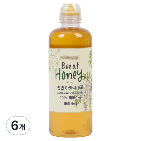 비엣꿀 아카시아꿀, 1kg, 6개