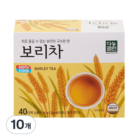 다농원 보리차, 1.5g, 40개입, 10개