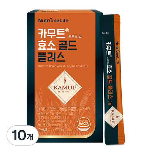 뉴트리원 카무트 브랜드 밀 효소 골드 플러스, 90g, 10개
