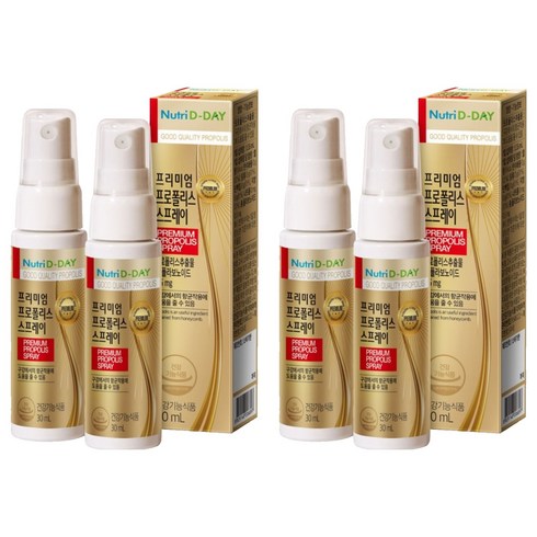 뉴트리디데이 프리미엄 프로폴리스 스프레이, 4개, 30ml