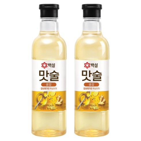 백설 맛술 생강, 500ml, 2개