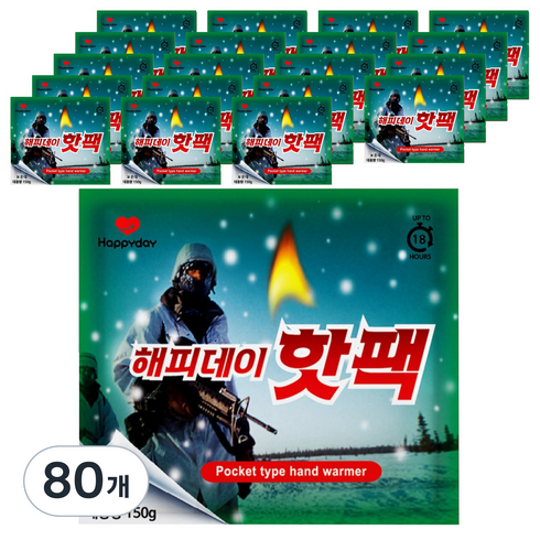 해피데이 핫팩 150g, 80개