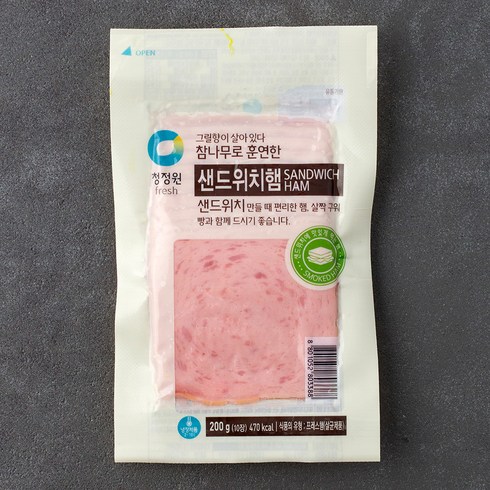 대상 참나무 훈연 샌드위치햄, 200g, 1개