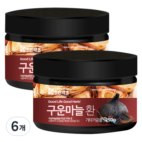 조은약초 프리미엄 구운마늘환, 6개, 250g