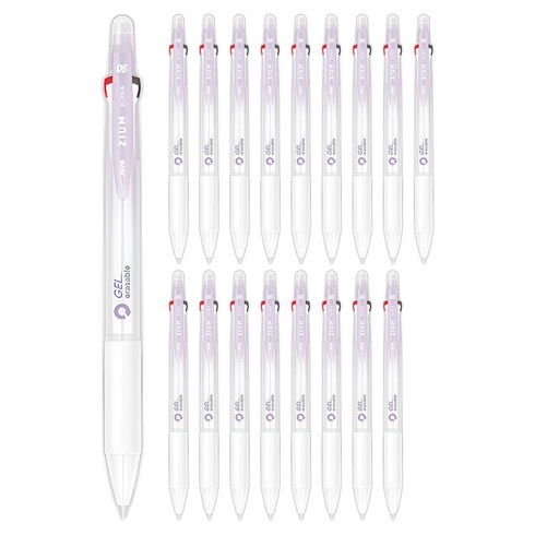 자바펜 지움3겔 지워지는 볼펜 0.5mm, 퍼플, 18개