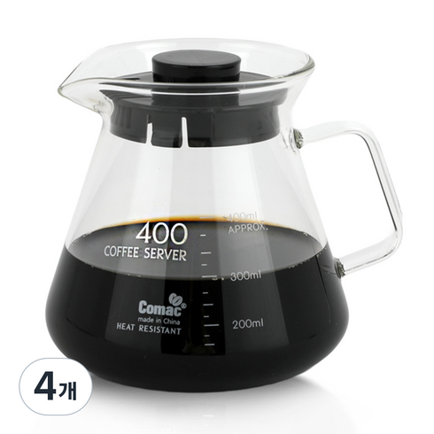 코맥 커피서버, 단품, 400ml, 4개