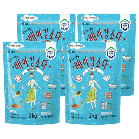 엄마의선택 베이킹소다, 2kg, 4개