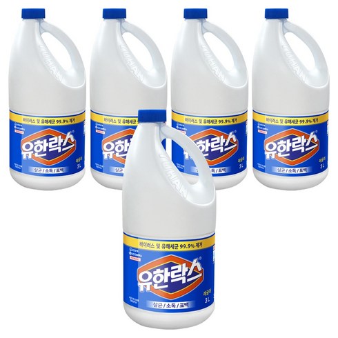 유한락스 레귤러 락스, 3L, 5개
