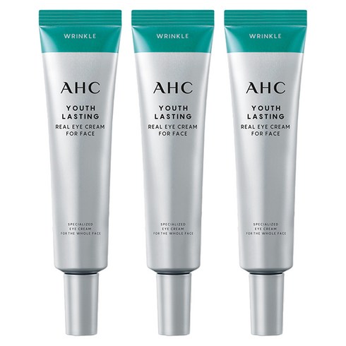 AHC 유스래스팅 리얼 아이크림 포 페이스, 35ml, 3개