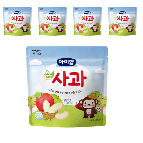 아이얌 일동후디스 동결건조 과일칩, 15g, 5개
