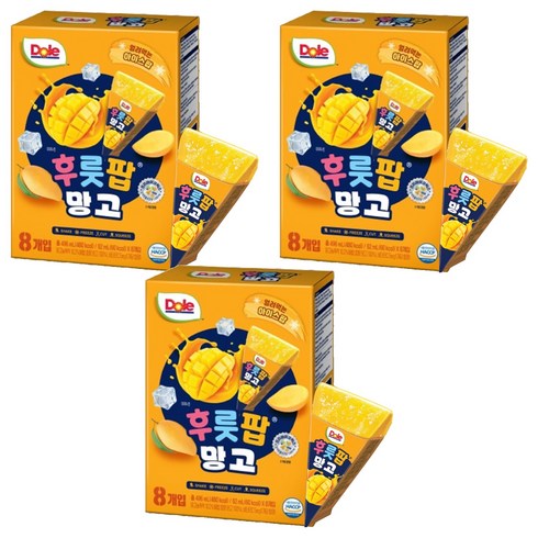 돌 후룻팝 망고, 62ml, 24개