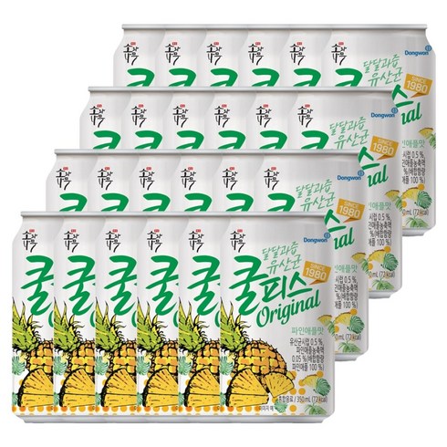 동원 쿨피스 파인애플, 350ml, 24개
