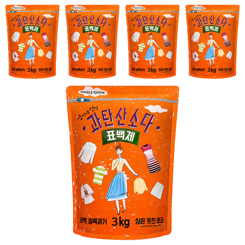 엄마의선택 과탄산소다 표백제, 3kg, 5개