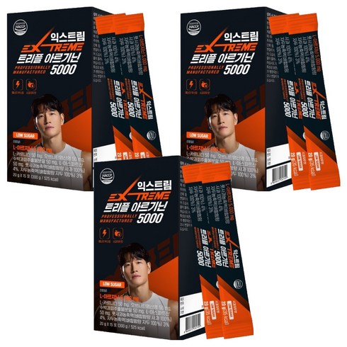 익스트림 트리플 아르기닌 5000, 300g, 3개