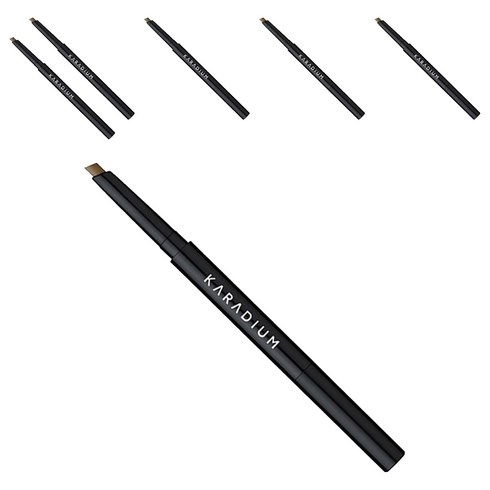 카라디움 플랫 아이브로우 오토펜슬 0.3g, 2호다크브라운, 6개
