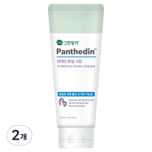 그린핑거 판테딘 튼살 크림, 2개, 150ml