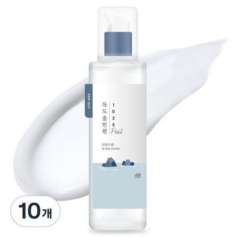 라운드랩 포 맨 1025 독도 올인원 플루이드, 200ml, 10개