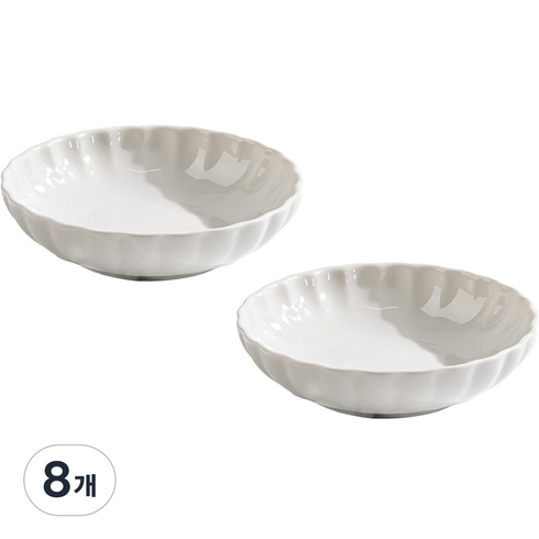 시라쿠스 네이처 프리즈 찬기 13cm, 화이트, 8개