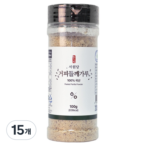 서원당 거피 들깨가루, 100g, 15개