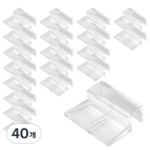 모비딕 뉴 뚜껑 거치대 20p, 투명, 40개