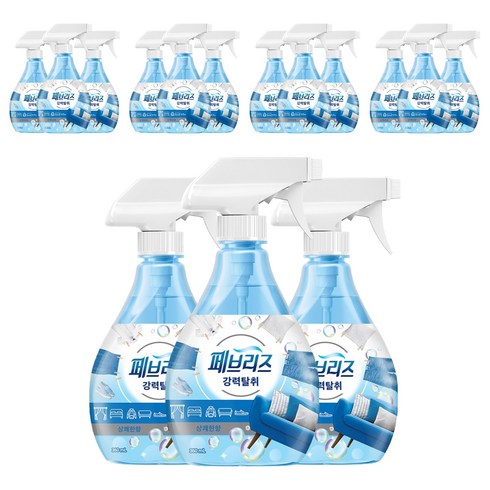 페브리즈 섬유탈취제 상쾌한향 본품, 360ml, 15개