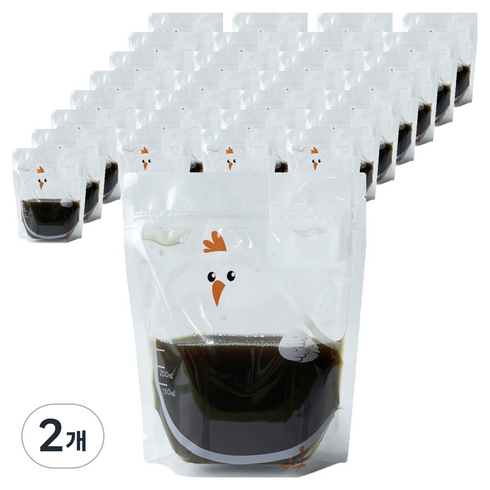 요리를그리다 다용도 이유식 육수저장팩 400ml 소 S 15 x 18 cm, 2개, 30개입, 소(S)