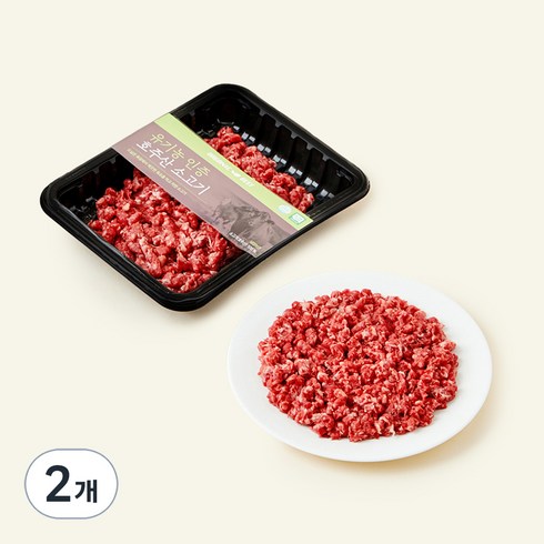 유기농 호주산 소고기 다짐육 (냉장), 200g, 2개