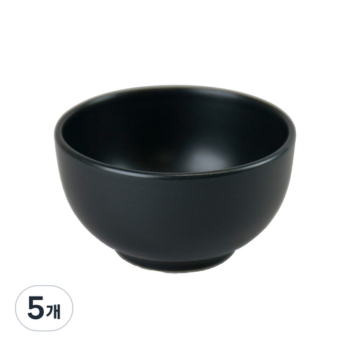 라보라토리오페자로 로씨니 밥공기 11 x 6cm, 라바 블랙(GRSCR1400), 5개