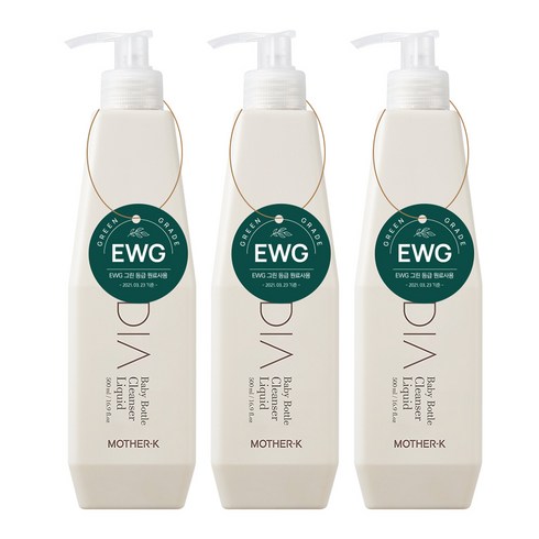 마더케이 디아 젖병 세정제, 500ml, 3개