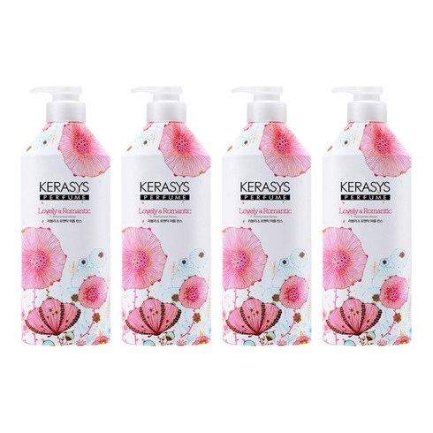 케라시스 퍼퓸 린스 러블리 앤 로맨틱, 980ml, 4개